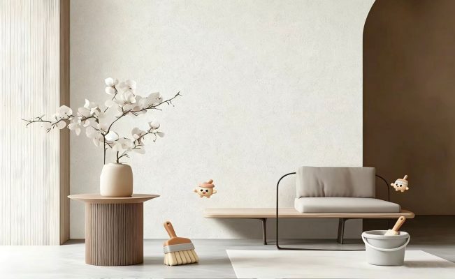 vệ sinh vải dán tường